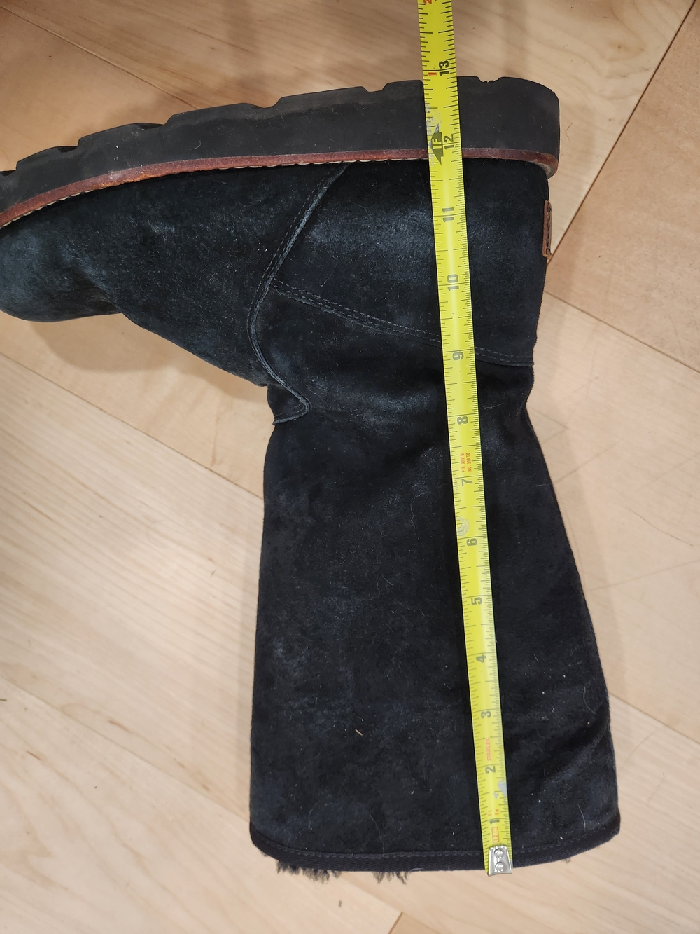 Ugg Black Suede Mid-Calf Boots
